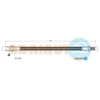 ADRIAUTO 52.1230 - Flexible de frein