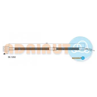 ADRIAUTO 58.1202 - Flexible de frein avant gauche