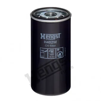 Filtre à huile HENGST FILTER H402W pour FORD Cargo 3235 - 350cv