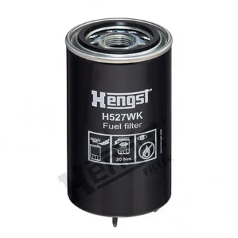 HENGST FILTER H527WK D630 - Filtre à carburant