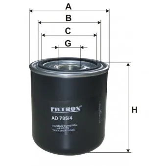 Dessicateur, système d'air comprimé FILTRON AD 785/4 pour VOLVO FH12 FH 12/380 - 379cv