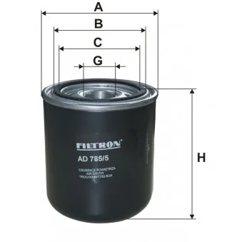 Dessicateur, système d'air comprimé FILTRON AD 785/5 pour VOLVO FM II FM 330 - 330cv