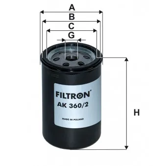 Filtre à air FILTRON AK 360/2 pour DAF LF 45 FA 45,180 - 185cv