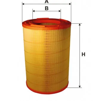 Filtre à air FILTRON AM 476 pour MERCEDES-BENZ CITARO (O 530) Citaro G, Citaro GN3, Citaro LÜ - 299cv