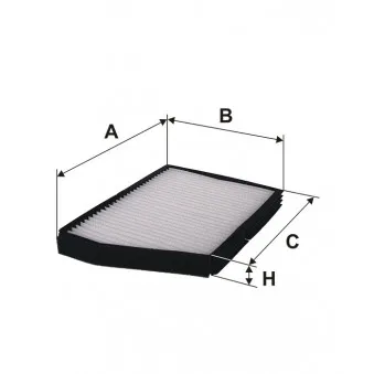 Filtre, air de l'habitacle FILTRON OEM 96207422