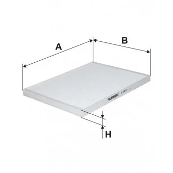 Filtre, air de l'habitacle FILTRON OEM 46721047