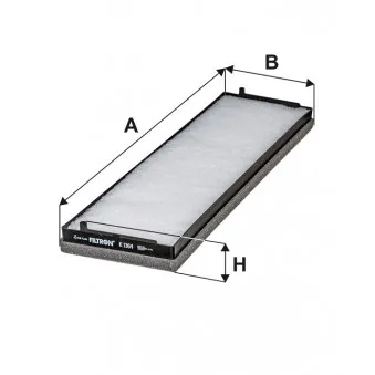 Filtre, air de l'habitacle FILTRON K 1364 pour MERCEDES-BENZ ACTROS 1523 A - 231cv