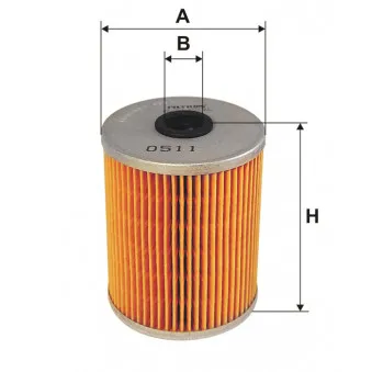 Filtre, système hydraulique de travail FILTRON OM 611/1 pour SCANIA L,P,G,R,S - series P320 - 320cv