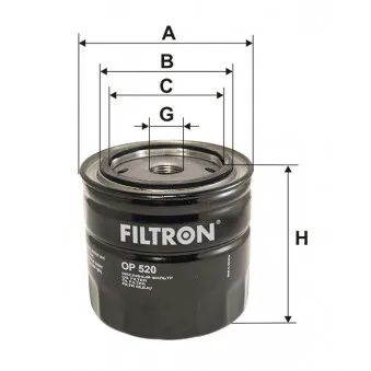 Filtre à huile FILTRON OEM BFO4125