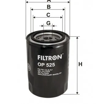 Filtre à huile FILTRON OP 525