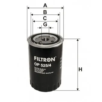 Filtre à huile FILTRON OP 525/4
