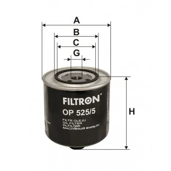Filtre à huile FILTRON OEM V10-0323