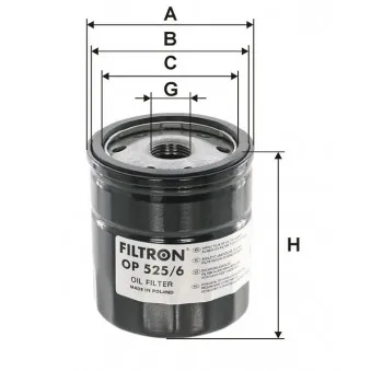 Filtre à huile FILTRON OP 525/6
