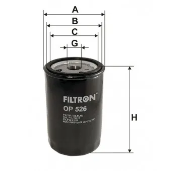 Filtre à huile FILTRON OEM 15028