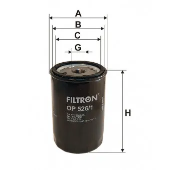 Filtre à huile FILTRON OEM ADM52117