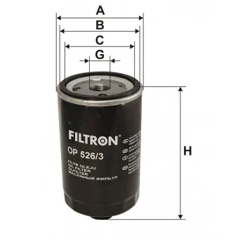 Filtre à huile FILTRON OP 526/3