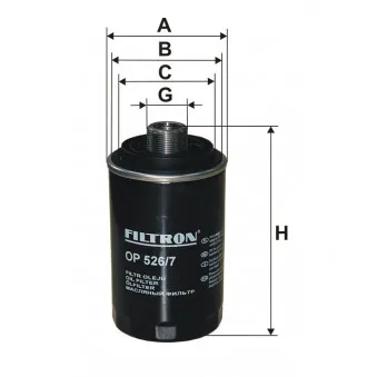 Filtre à huile FILTRON OP 526/7