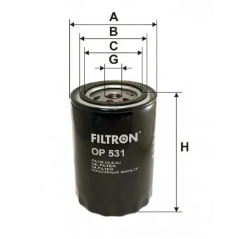 Filtre à huile FILTRON OP 531