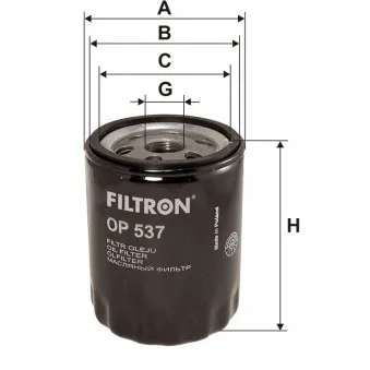 Filtre à huile FILTRON OEM fh077z