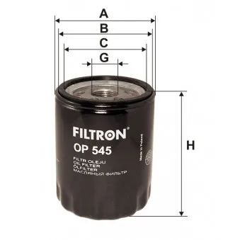 Filtre à huile FILTRON OP 545