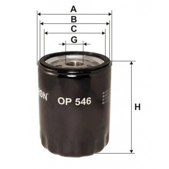 Filtre à huile FILTRON OEM A51-0500