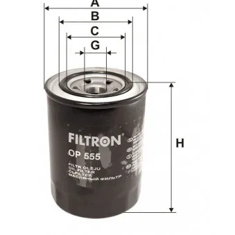 FILTRON OP 555 - Filtre à huile