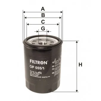 FILTRON OP 555/1 - Filtre à huile