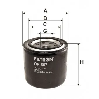 Filtre à huile FILTRON OP 557
