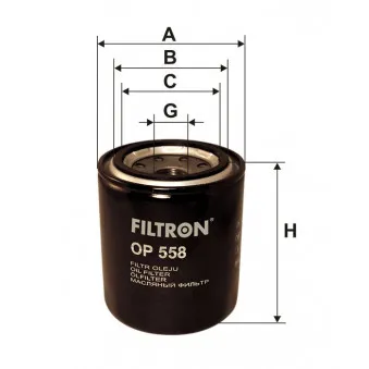 Filtre à huile FILTRON OP 558