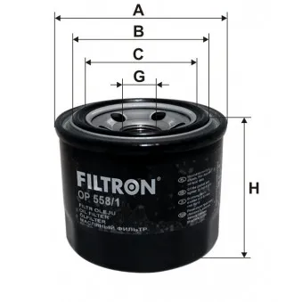 Filtre à huile FILTRON OEM SM 124