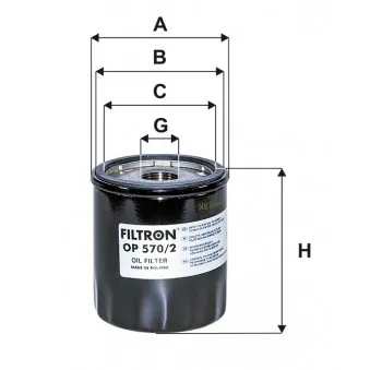 Filtre à huile FILTRON OEM H331W