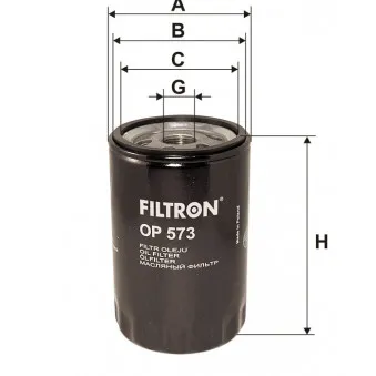 Filtre à huile FILTRON OP 573
