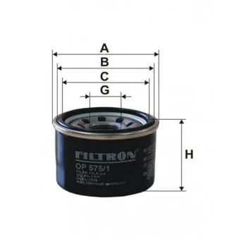 Filtre à huile FILTRON OEM 1321800110