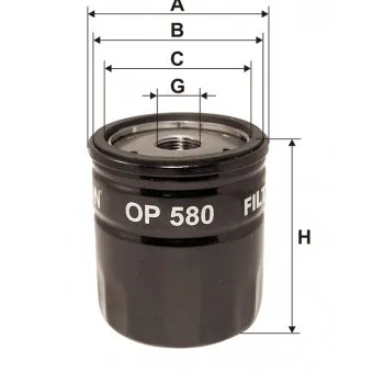 FILTRON OP 580 - Filtre à huile