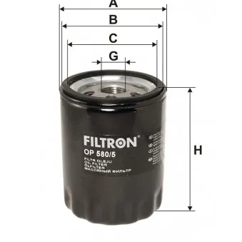 Filtre à huile FILTRON OP 580/5
