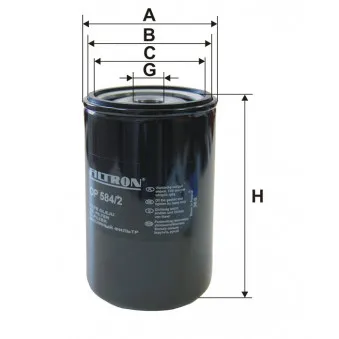 Filtre à huile FILTRON OEM 5010295195