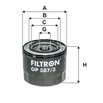 Filtre à huile FILTRON OEM 1230a114