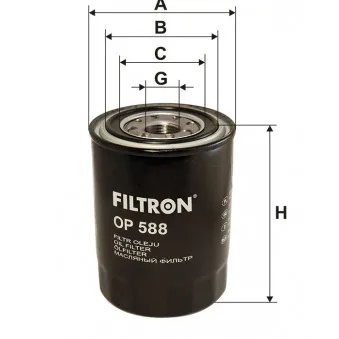 Filtre à huile FILTRON OEM FL1265