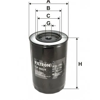 Filtre à huile FILTRON OEM 8820772
