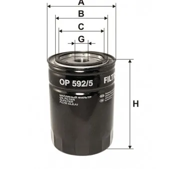 Filtre à huile FILTRON OEM 180058210