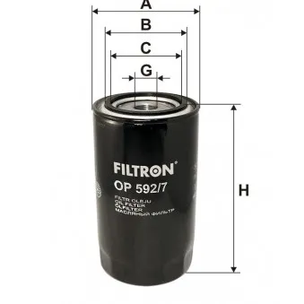 FILTRON OP 592/7 - Filtre à huile