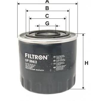 Filtre à huile FILTRON OP 594/2
