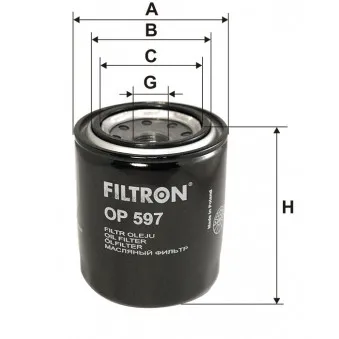 Filtre à huile FILTRON OEM V24-0047