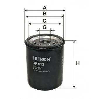 Filtre à huile FILTRON [OP 612]