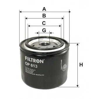 Filtre à huile FILTRON OEM 1520801b10