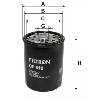 Filtre à huile FILTRON [OP 618]