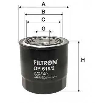 Filtre à huile FILTRON OP 619/2