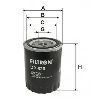 Filtre à huile FILTRON OEM 586000