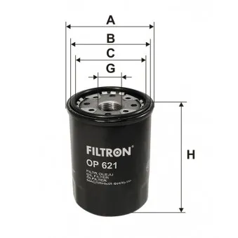 Filtre à huile FILTRON OEM 1651061a30000