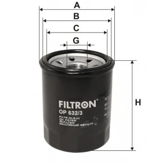 Filtre à huile FILTRON OP 632/3